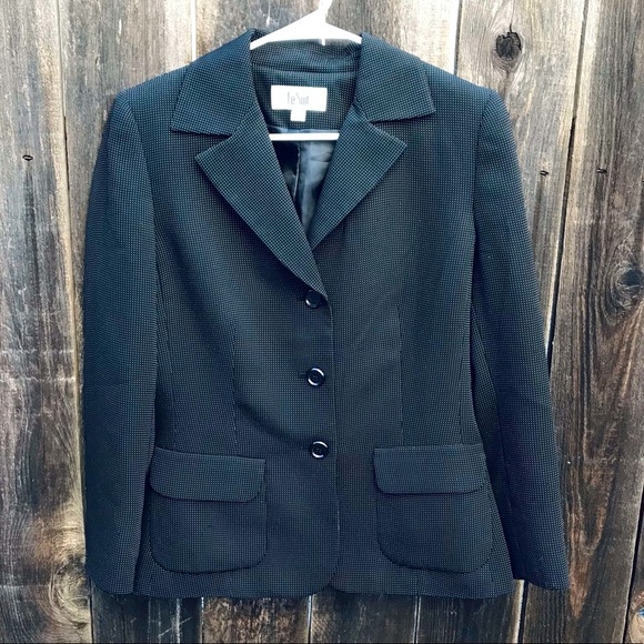 Collections For Le Suit Three Button Front Blazer Long Sleeve, Women's Size 8 - Picture 1 of 12